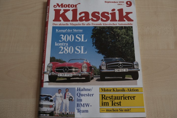 Deckblatt Motor Klassik (09/1991)